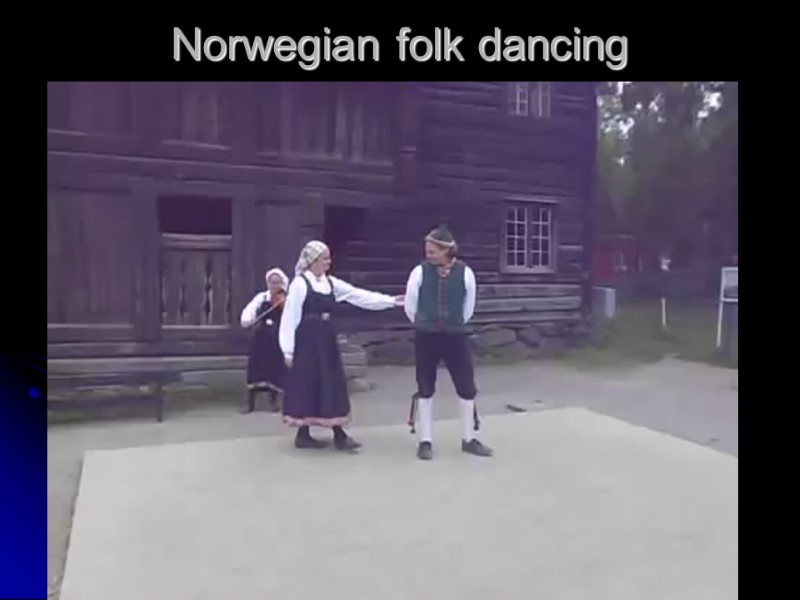 Norwegian folk dancing